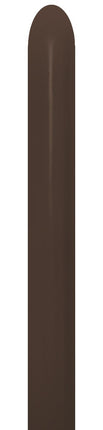 Globos de modelar Marrón chocolate 5cm 152cm 50uds.
