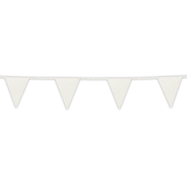 Guirnalda Blanca Papel Purpurina 6m