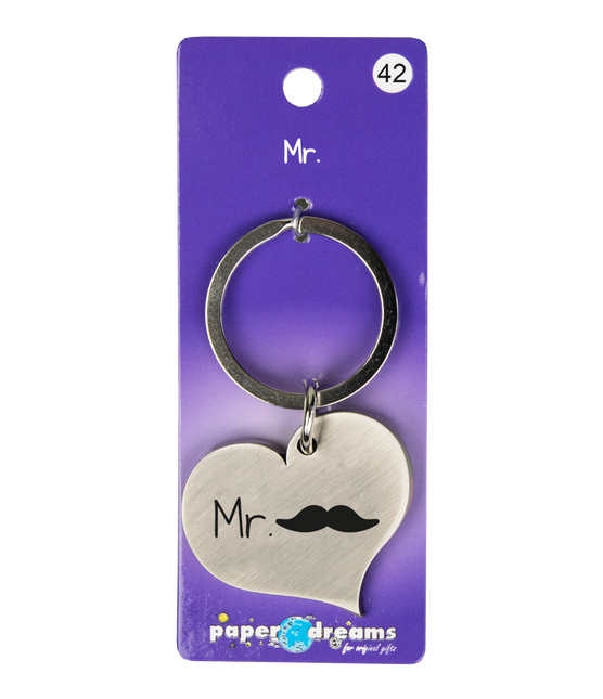 Llavero Mr Mustache 10cm