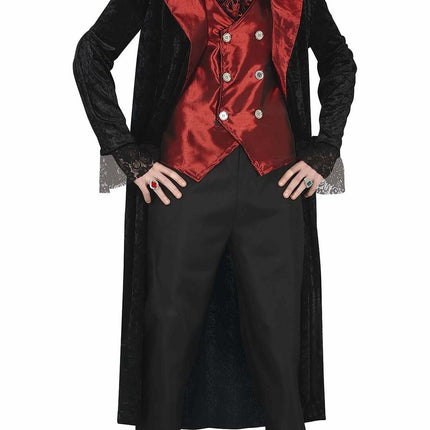 Disfraz de Vampiro Halloween Hombre Rojo