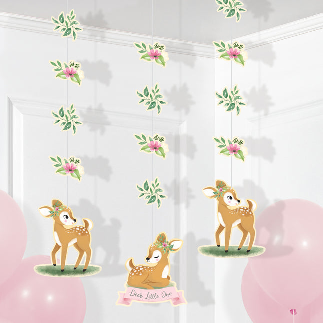 Decoración colgante Ciervo 81cm 3pcs