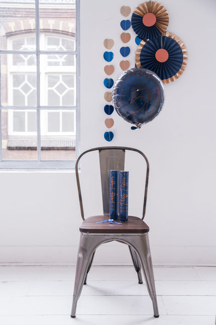 Cañón de confeti Azul 28cm