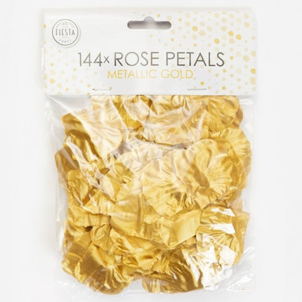 Pétalos de Rosa Dorados Metálicos 144uds.
