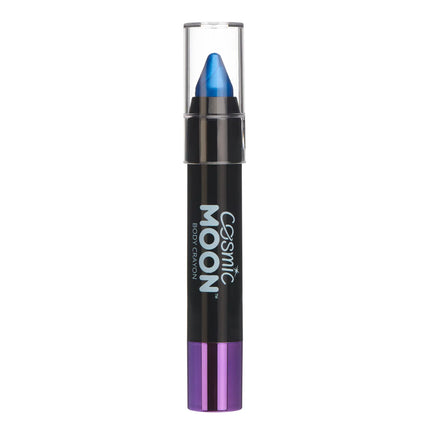 Crayones metálicos para el cuerpo Luna Cósmica Azul 3.2g