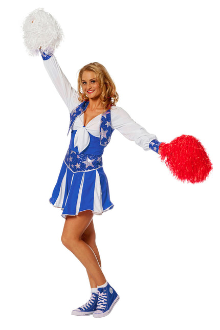 Traje de Animadora Azul Señoras