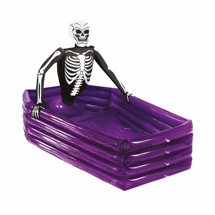 Decoración de Mesa Halloween Caja Esqueleto 1m