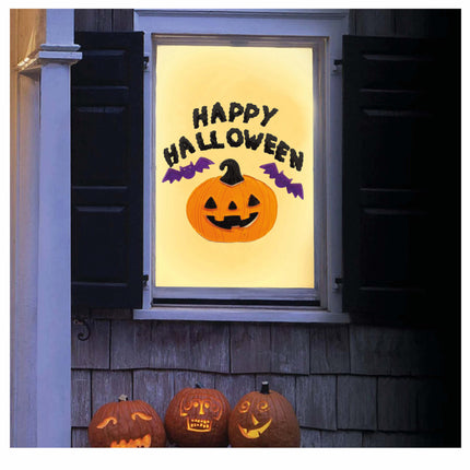 Decoración para ventanas Feliz Halloween