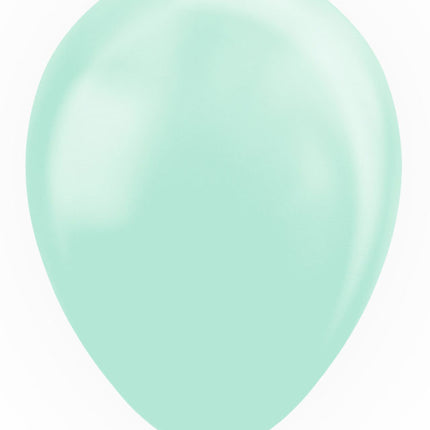 Globos Verde Menta Macaron Pastel 30cm 25pcs