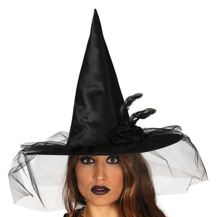 Sombrero de bruja de Halloween Flor