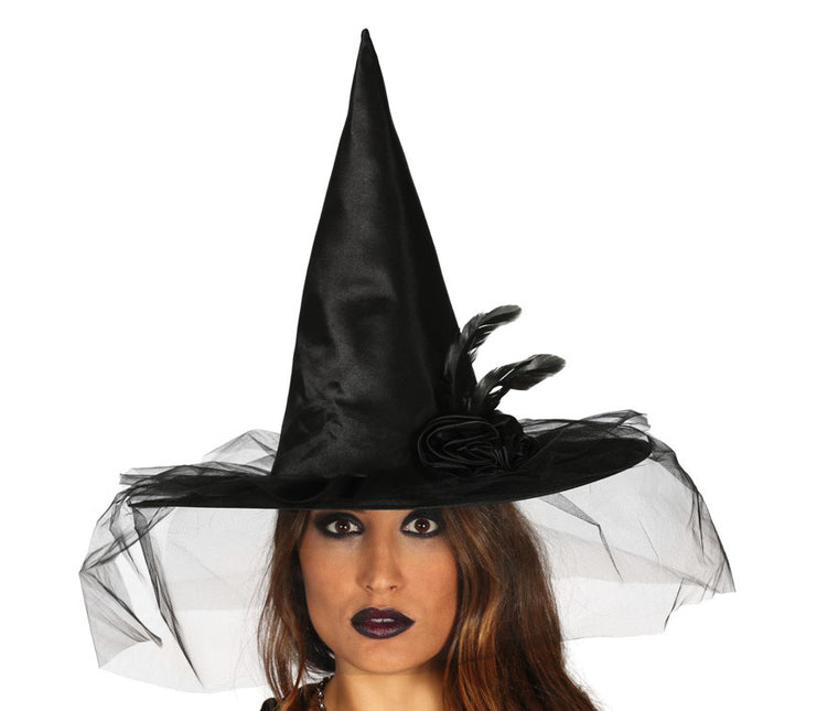 Sombrero de bruja de Halloween Flor