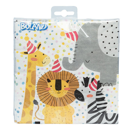 Servilletas Papel Safari 33cm