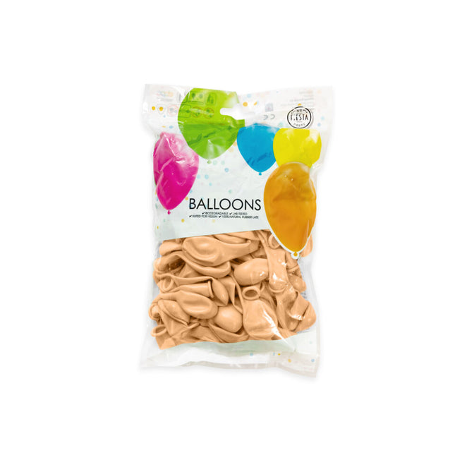 Globos Beige 13cm 100uds