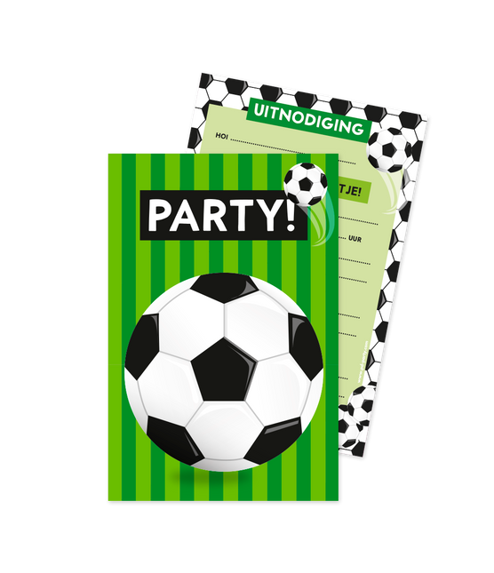 Invitaciones Fútbol Verde 6uds
