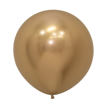 Globos Reflex Oro 61cm 3pcs