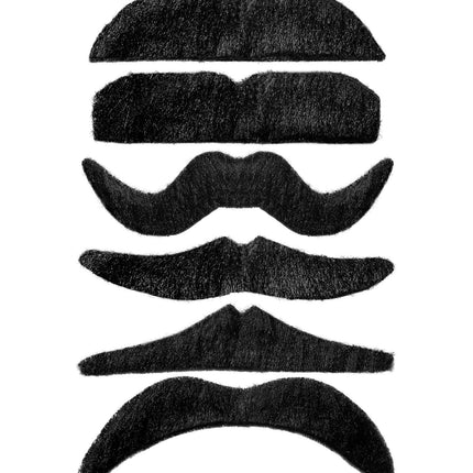 Bigote postizo negro 1ud