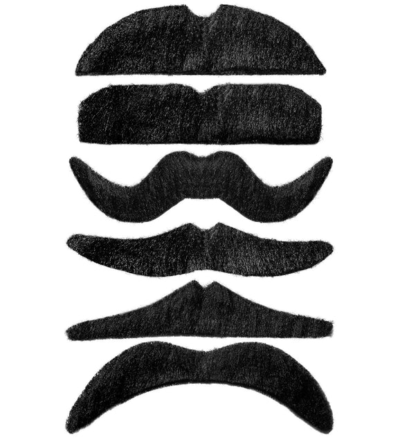 Bigote postizo negro 1ud