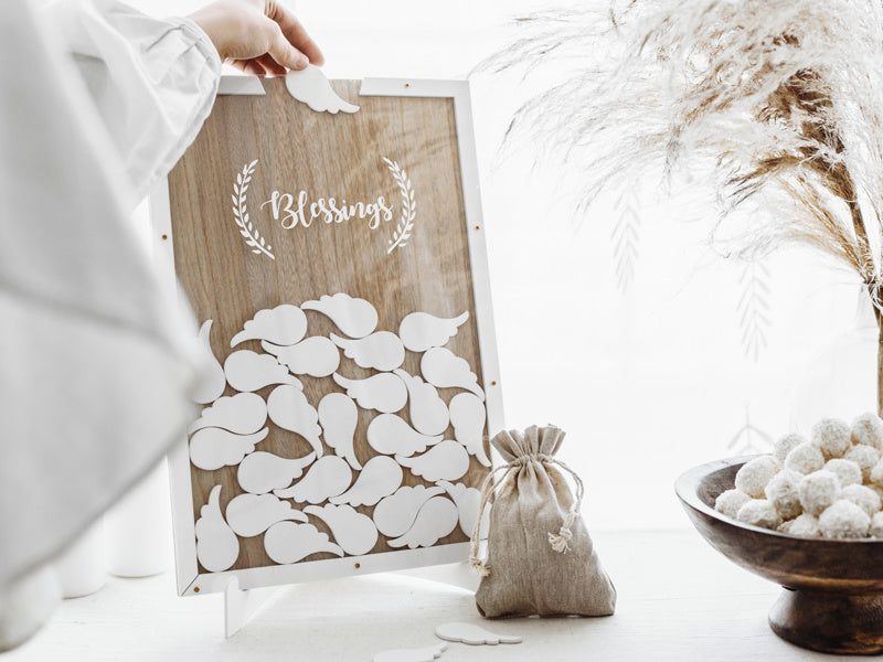Libro de visitas de madera Bendiciones 39,5cm