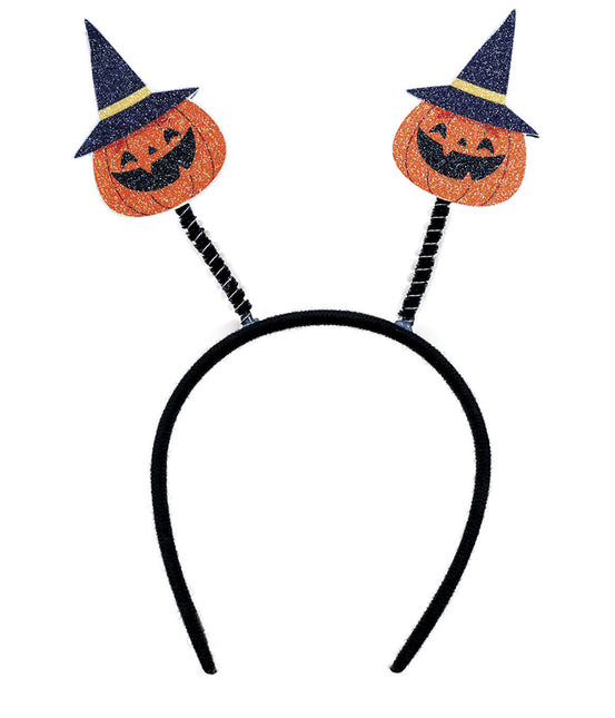 Diadema de Halloween Calabazas con Sombrero