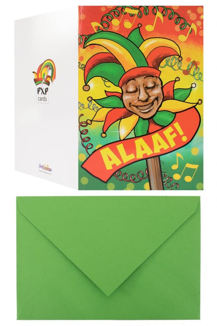 Tarjeta de felicitación Máscara En Palo Alaaf