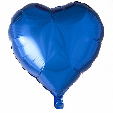 Globo de Helio Corazón Azul 46cm vacío