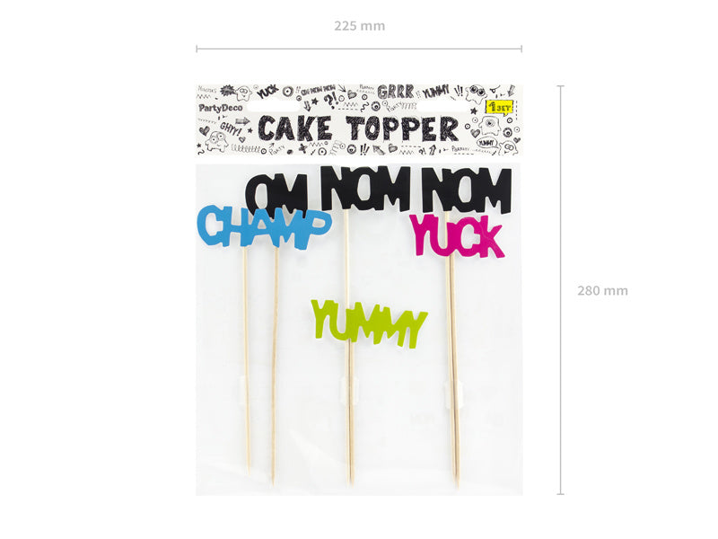 Adornos para tartas Monster 21.5cm 6pcs