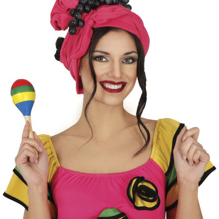 Pelota de Samba de Madera Coloreada 20cm