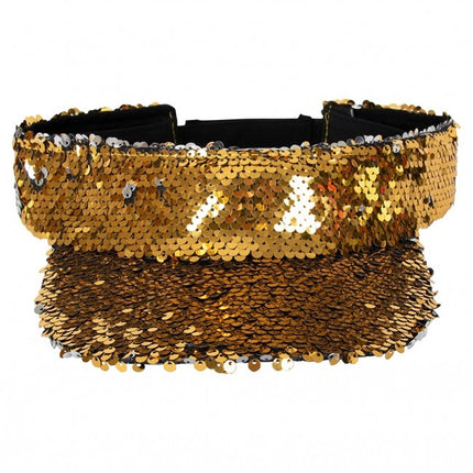 Parasol Con Lentejuelas Oro