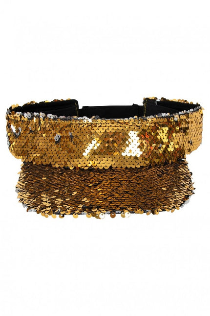 Parasol Con Lentejuelas Oro