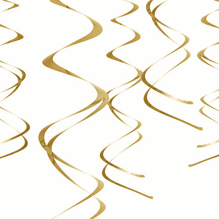 Decoración Colgante Oro 5pcs