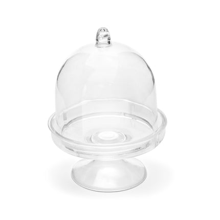 Soporte para Cupcakes Mini con Tapa Transparente 7,5cm 3pcs