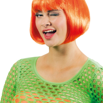 Peluca Naranja Neón Bobline