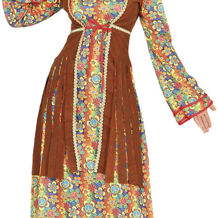 Disfraz de Hippie 60S Floral para Mujer