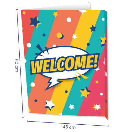 Carteles para ventanas Welcome 60cm