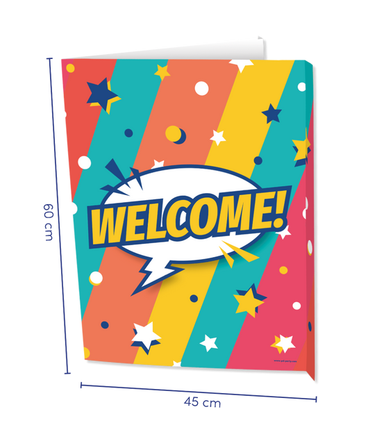 Carteles para ventanas Welcome 60cm