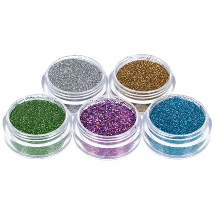 Juego de tatuajes de purpurina de colores impermeable 5 piezas