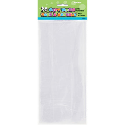 Bolsas de Celofán Transparentes 29cm 30uds.