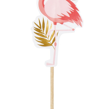 Palillos de cóctel Flamingo 13cm 12uds.