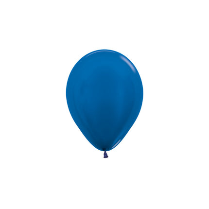 Globos Azul Metalizado 12cm 50pcs