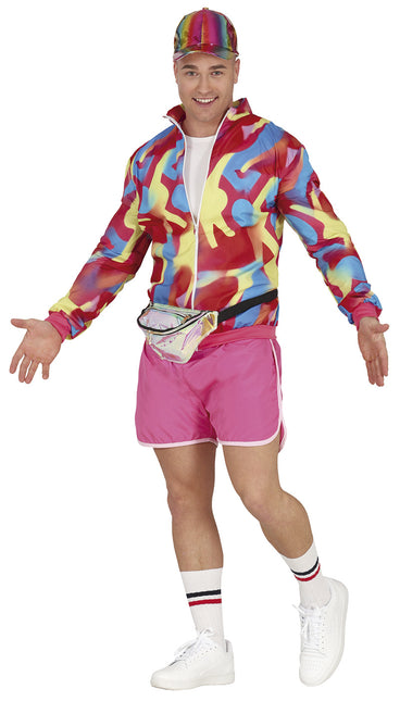 Neón 80S Disfraz Coloreado Hombre