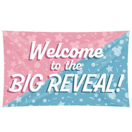Gable flag Gender Reveal 1.5m