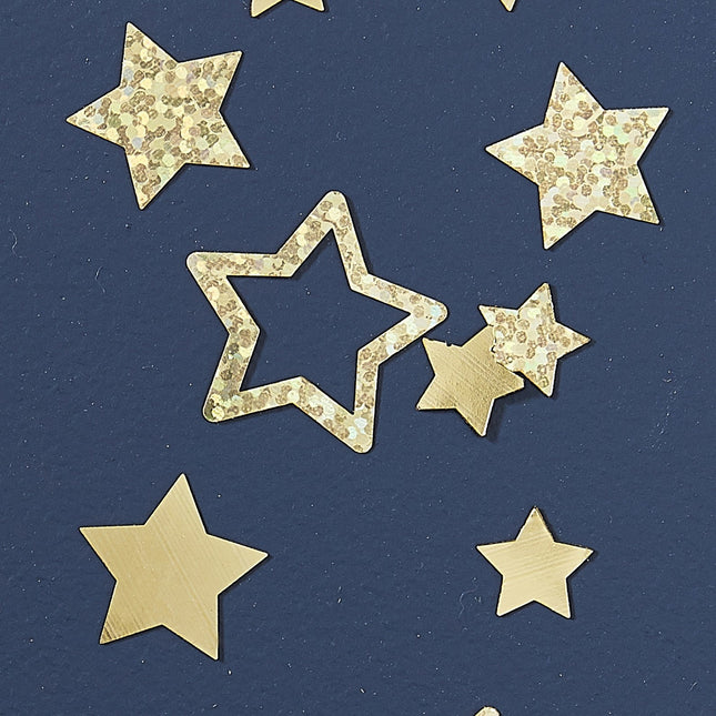 Confeti de Mesa Dorado Estrellas 19gr