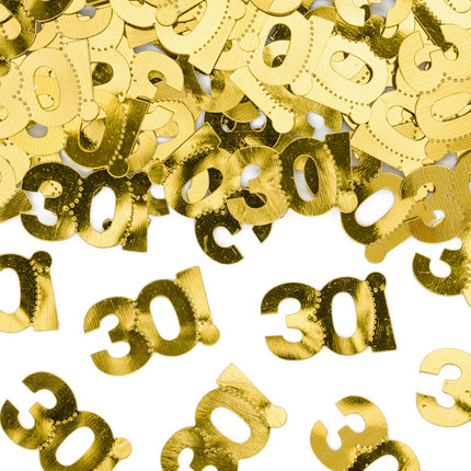 Confeti de mesa 30 Años Oro