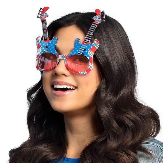 Gafas de fiesta Guitarra Usa