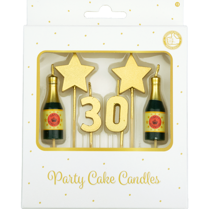 Velas 30 Años Champán 17,5cm