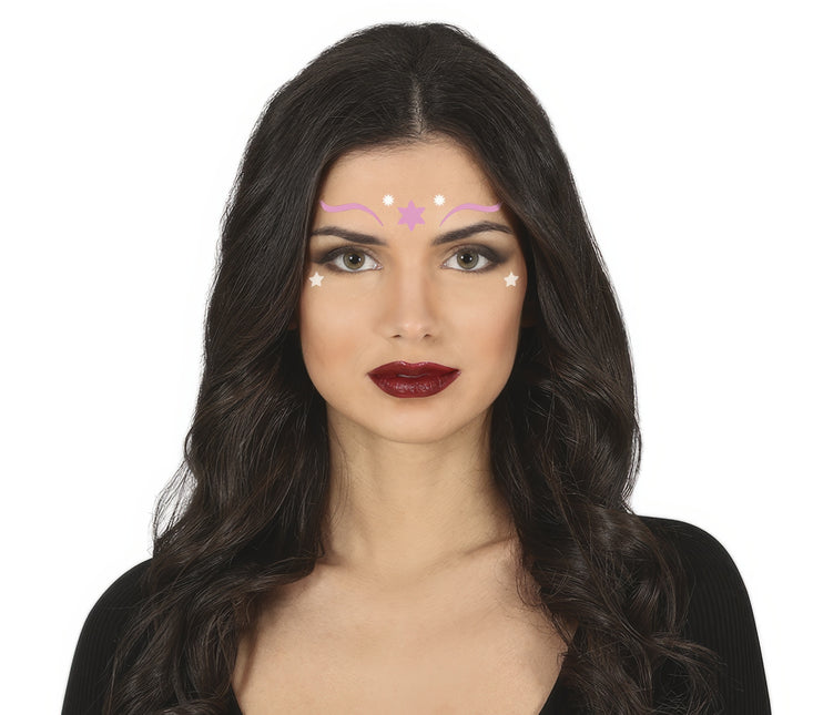 Pintura facial Copos de nieve Set de maquillaje 4 piezas