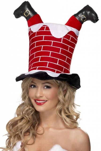 Gorro de Papá Noel Chimenea de Papá Noel