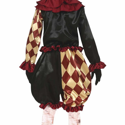 Terrorífico Disfraz de Payaso de Halloween Infantil Rojo