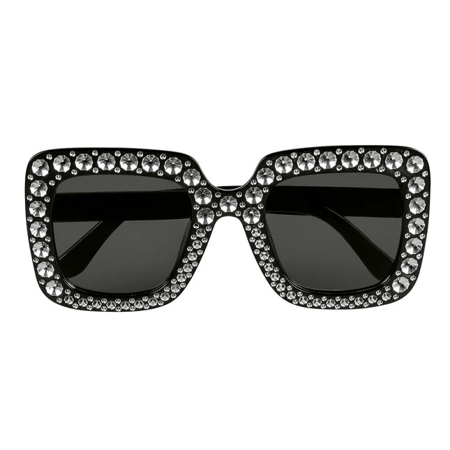 Gafas de fiesta Purpurina negra