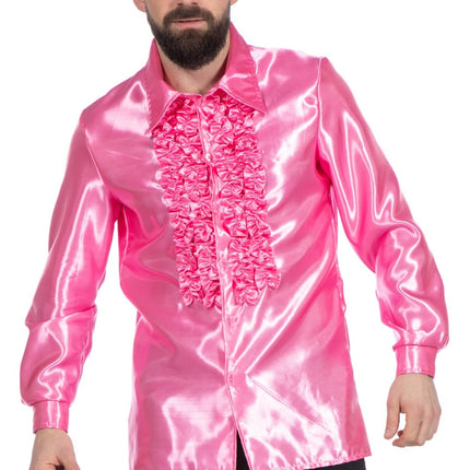Blusa Disco Volantes Rosa