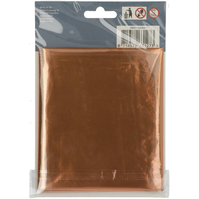 Globo Foil Figura 7 Bronce XL 86cm vacío